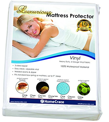 HomeCrate Natural Sleep Defence - Heavy Duty Deluxe Waterproof/Bed Bug Proof Vinyl 39