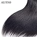 Human Hair 1 Bundle 10A Brazilian Straight Human Hair One Bundle 24inch 100% Unprocessed Virgin Human Hair Straight Weave Bundle Raw Single Bundle Deals Natural Black for woman