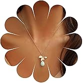 Andelaisi Boho Leaf Choker Necklace Blue Teardrop Gemstone Necklace Choker Gold Waterdrop Gemstone Necklace Oval Gemstone Pendant Necklace Jewelry for Women