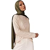 Muslin Hijab Scarf for Women Long Headscarves Solid Head Wraps Soft Pashminas Shawls