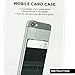 GreatStyler Premium Lycra Cell Phone Card Holder Sticker Firmly Adhesive Stick Back Cover Credit Card Holder Pouch Pocket Wallet for Mobile Cell Phones (Black)