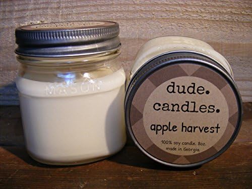 Bourbon Apples candle / 100% soy mason jar candle