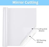 Lya Vinyl 15ft White HTV Vinyl Roll for Cricut Silhouette Cameo 12in x 15ft view 2