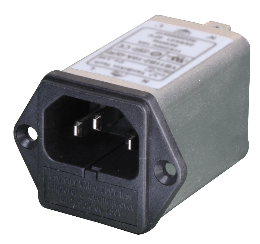 PRO ELEC IEC Filtered Inlet with 2A Fuse, 250V AC, Chassis Mount – PELB1071