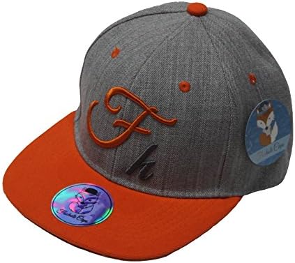 Foxhole 6 Panel Fitted Cap (L, Grey/Orange)