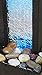 Nature's Mark Cracked Glass Color Changing LED Relaxation Water Fountain with Authentic River Rocks 10026