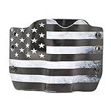 Black & White USA Flag Kydex OWB Holsters for More Than 200 Different Handguns. Left & Right Versions Plus Speed Clips Available.