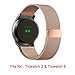 For Ticwatch 2 Band, Lamshaw Milanese Magnetic Loop Stainless Steel Watch Strap for Ticwatch 2 / Ticwatch E Super Lightweight Smartwatch (Wrist (6.5-9