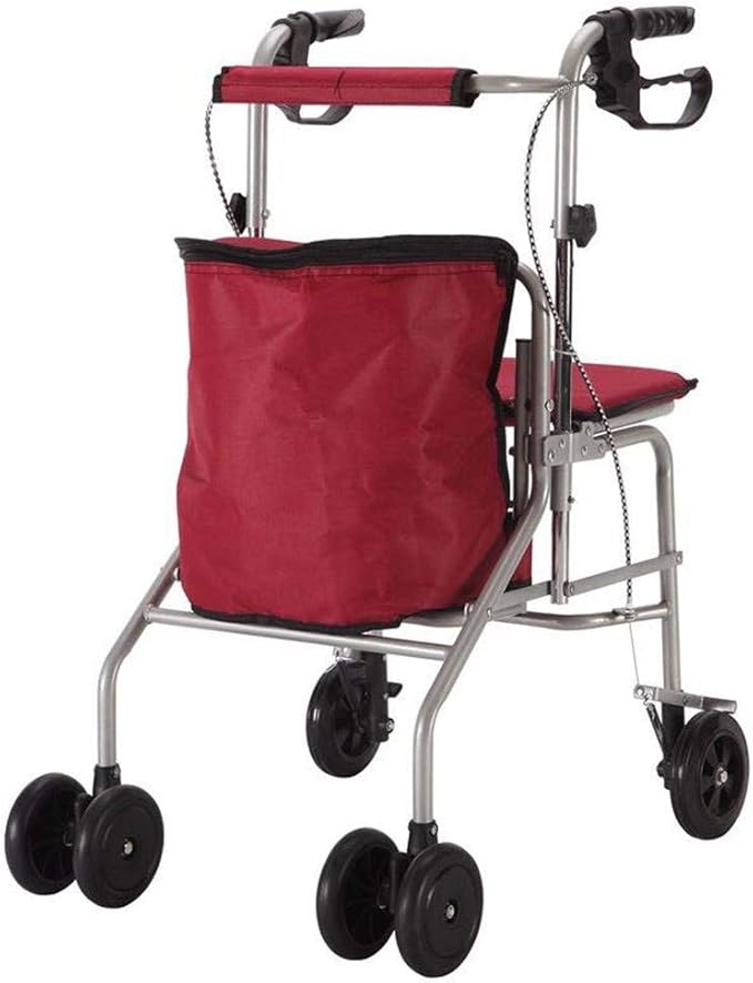 Multifunction Shopping Trolley Folding Seat 4 Rounds Of Leisure Walker