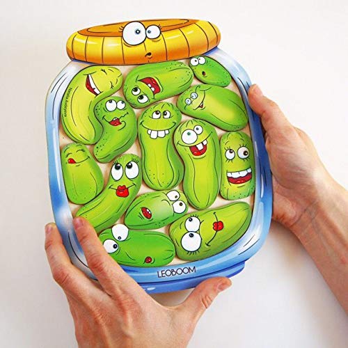 Leoboom Pickle Jar - Wooden Jigsaw Tetris Puzzle for Kids, Adults and Family - White Elephant Gift and Party Favor - Brain Teaser Develops Motor Skills, Focus and Concentration - Great for Travel