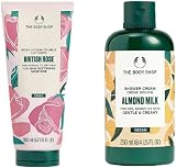 The Body Shop British Rose 4 Piece Body Care Gift Set Lotion Shower Gel Pouch view 2