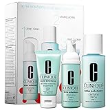 Clinique Acne Solutions Clear Skin Starter Kit Cleansing Foam + Clarifying Lotion + Clearing Moisturizer 3 pc set Cleansing Foam + Clarifying Lotion + Clearing Moisturizer Oil Free