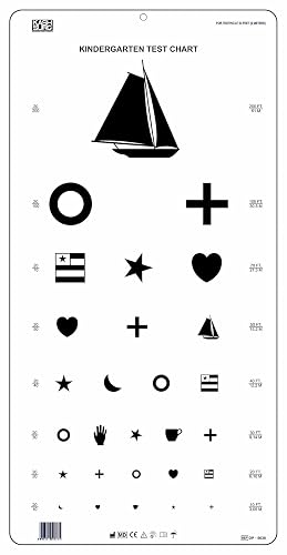 Distance Vision Dort Chart.pdf Kindergarten Distance Vision Chart with Black Symbols 6m / 20ft in ...