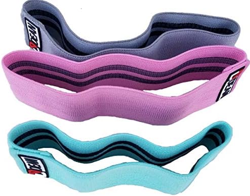 Dean Fitness - Super high Intensity Cotton Resistance Bands. Exercise Bands to Build Your Booty.