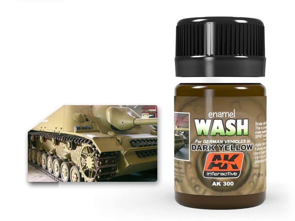 AK Interactive Wash 35ml Dark Yellow Wash