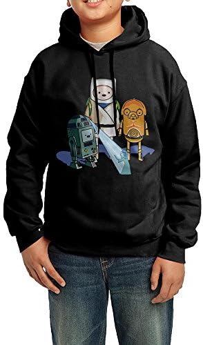 Youth's Adventure Time Adventure Wars Finn And Jake 100% Cotton Hood Large