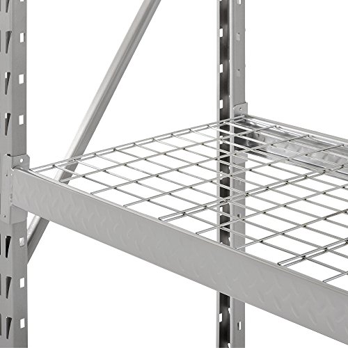 Muscle Rack TP722472W3 3Shelf Steel Treadplate Welded Rack, Length 24