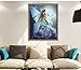 5D DIY Diamond Painting ,by Number Kits Crafts & Sewing Cross Stitch，Christmas Wall Stickers for Living Room Decoration,Flower Fairy(30X40CM/12X16inch)