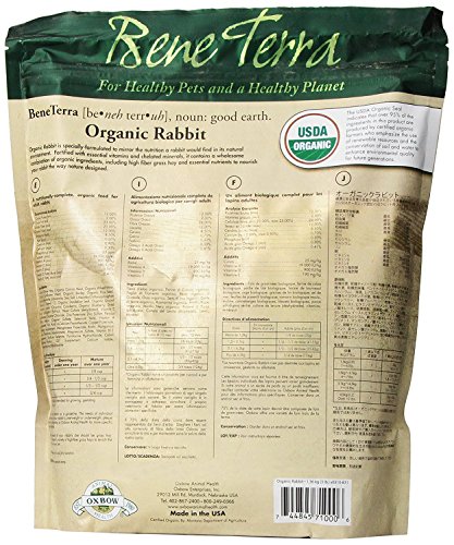 (2 Pack) Oxbow Bene Terra Organic Rabbit Food, 3 lb - //medicalbooks.filipinodoctors.org