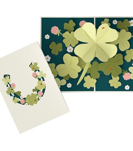 Rooting For You Good Luck Greeting Card With Four Leaf Clover - Blank ...