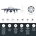 YANNI U845 Voyager Wifi FPV 2.4Ghz RC Headless Quadcopter Drone UFO with 720P HD Camera, Ios and Android Phone Control - Blue