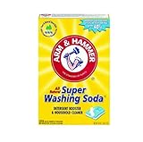 Arm & Hammer Natural Detergent Booster and freshener Super Washing Soda Detergent Booster & Household Cleaner, 55 oz