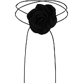 Flower Choker Necklace for Women, Adjustable Lace-up Design Velvet Floral Choker Necklace, Vintage Flower Lace Chokers Necklaces, Elegant Lolita Sexy Rose Lace Collar Neck Chain for Weddings, Parties