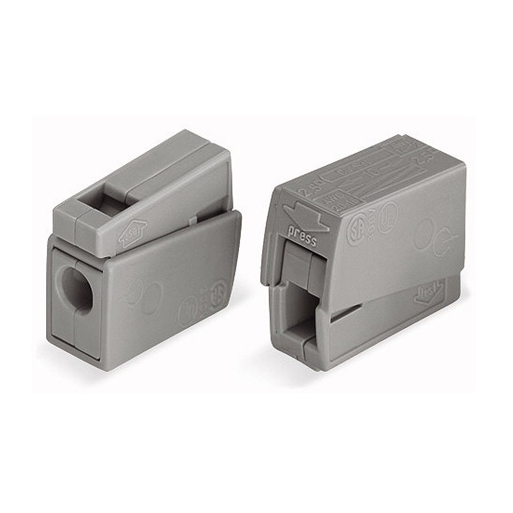 WAGO 224-101 LIGHTING CONNECTOR, 2 CON, 14-12 AWG (50 pieces)