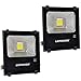 LEPOWER 2 Pack 20W LED Flood Light Outdoor, Super Bright Work Light, 100W Halogen Bulb Equivalent, IP66 Waterproof Outdoor Landscape Floodlight, 6000K,1600lm, Outdoor Led Lights(Daylight White 2-pack) primary