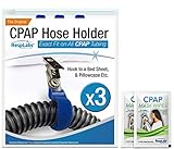 RespLabs CPAP Hose Holder, Hanger - The Original CPAP Hose Holder & Tube Clips [3 Pack]