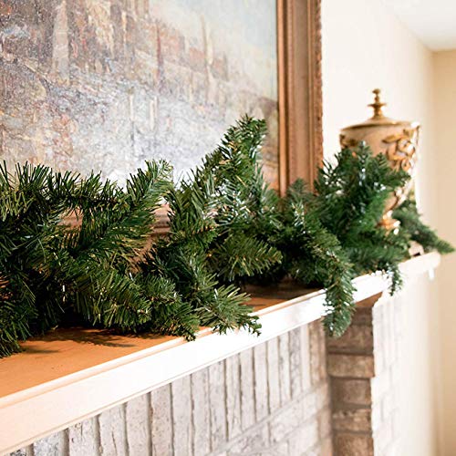 TKK 9ft Christmas Green Garland Xmas Pine Garland Wreaths Ornament (Green Garland, 1 Pack)