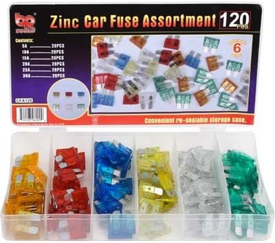 BR Tools Car Fuse Assortment - 120 Pieces