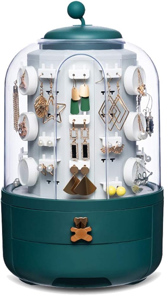 Upgraded Rotating Round Earring Display Jewelry Rack Holder Stand High