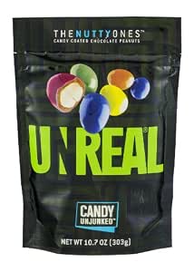 Unreal candy unjunked the nutty ones candy coated chocolate peanuts (858135003102)