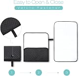 Lekebaby Portable Folding Nappy Change Mat Black 70x40cm Travel Pad view 4
