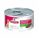 Hill's Science Diet Kitten Liver and Chicken Entree Minced Cat Food, 3-Ounce Can, 24-Pack