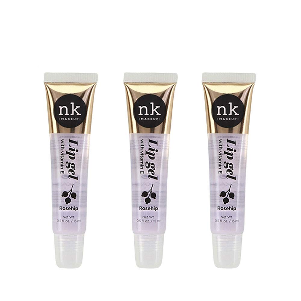 NK lip gloss gel 15ml Vitamin E, Shiny, Nourishes, Lip gel (Rosehip, Pack Of 3) — image 1