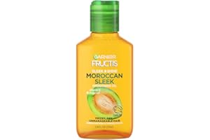 Garnier Fructis Sleek & Shine Moroccan Sleek Smoothing Oil for Frizzy, Dry Hair, Argan Oil, 3.75 Fl Oz, 1 Count (Packaging May Vary)
