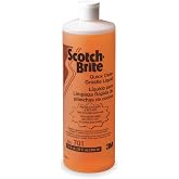 3M H-701 Scotch-Brite Griddle Cleaning, 32OZ, Quick Clean Liquid, 4 Quarts | Heavy Duty, Cleans in 3-5 Minutes, For Baked On Food and Cooking Oils, Use on Hot or Cool Griddle, 701