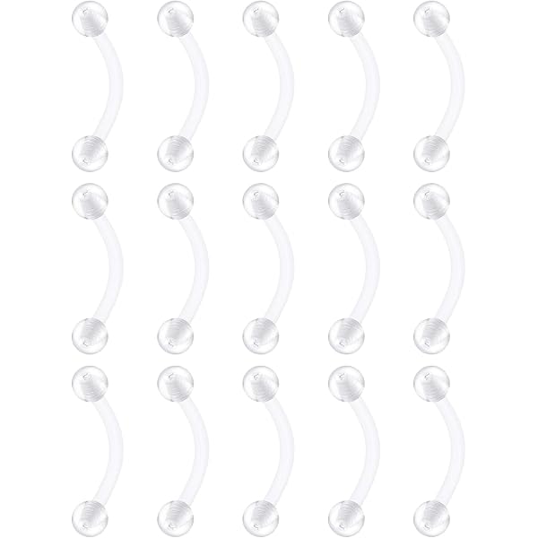 Gojewen 10pcs Courbé Barbells pour Sourcils Lèvres Rook Hélix Piercing Bridge Piercing Anneau Ventral Piercing 16G 10mm Acier Inoxydable Gojewen 10pcs Courbé Barbells pour Sourcils Lèvres Rook Hélix Piercing Bridge Piercing Anneau Ventral Piercing 16G 10mm Acier Inoxydable
