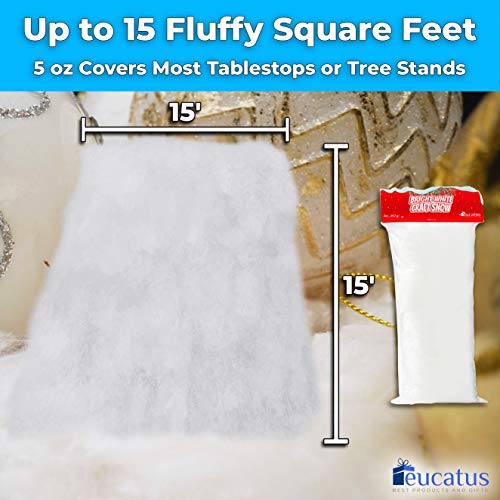 Super Realistic Fake Indoor Snow Blanket. 15 sqft CottonLike Fluffy