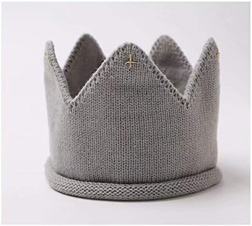 Waymeduo New Handmade Newborn Baby Girl Boy Crochet Knit Crown Hat Photography Prop