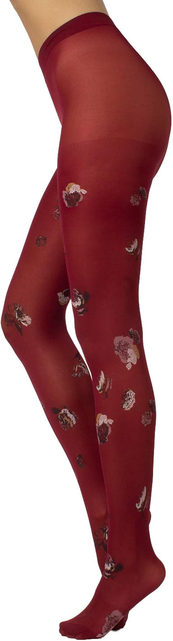 Netzstrumpfhose Mit Floralem Spitzenmuster, Elegantes Hohl-Design