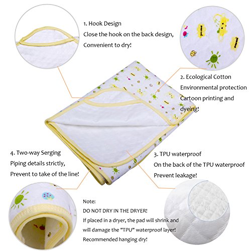 1 Waterproof+Diapering+Protector+Menstrual+27+5x19+7inch