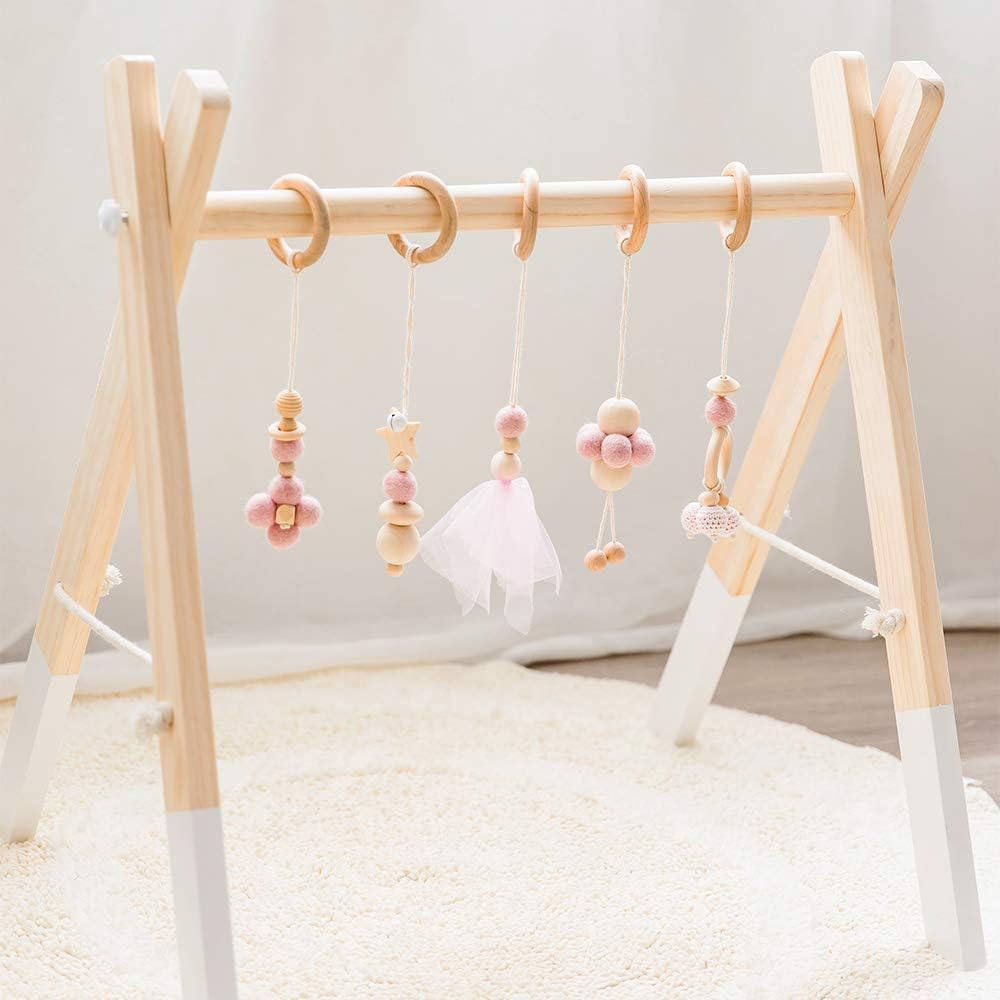 wooden infant play gym