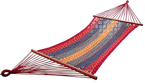 Oak N Oak Mexican Brazilian Multi-Color Cotton Rope Hammock Swing