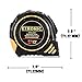 Etronic 12-Foot-by-5/8-Inch Tape Measure (Auto Lock, Magnetic Hook, Double Sided Blade, Nylon Bond Blade)