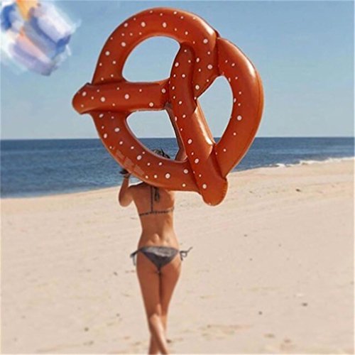 Swim Ring,DATEWORK Giant Inflatable Swimming Pool Pretzel Float Toy Summer Water Raft