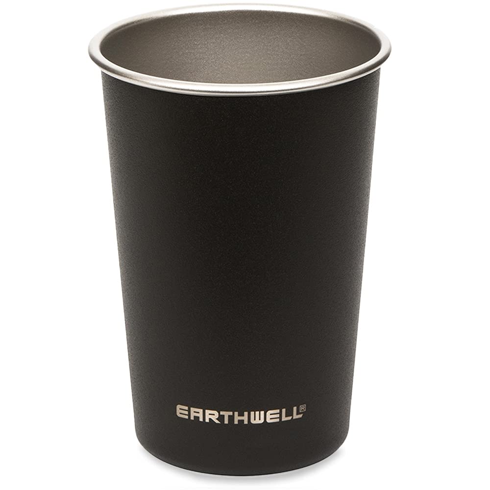 Earthwell Steel Cup SW 16oz/47cl - Volcanic Black