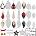 Earring Cutting Dies,16 Pieces Earring Cutting Dies Leather Teardrop and Bows Cutting Die,Add 40 Pieces Earring Making Supplies,for Making Leather Earrings DIY Craft (Earring)